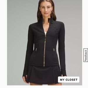 LULULEMON Define Jacket Nulu in Black/Gold